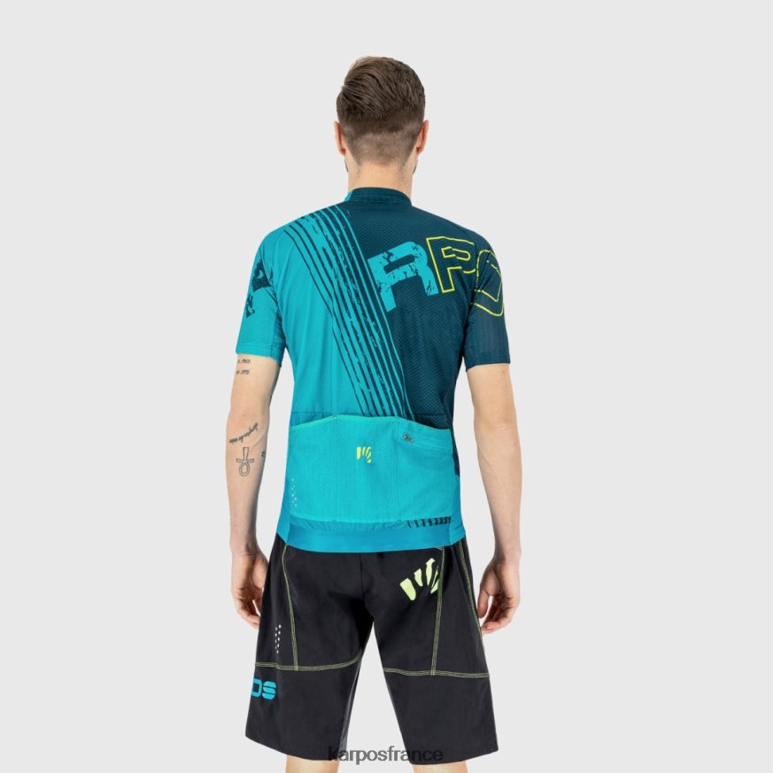 Hommes Karpos jaune f/refl.pond/émail maillot feu vert 28PL68312