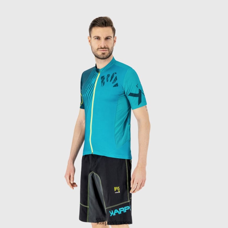 Hommes Karpos jaune f/refl.pond/émail maillot feu vert 28PL68312