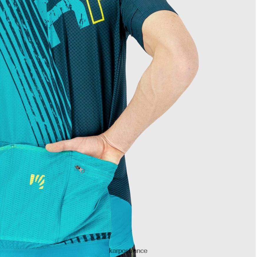 Hommes Karpos jaune f/refl.pond/émail maillot feu vert 28PL68312