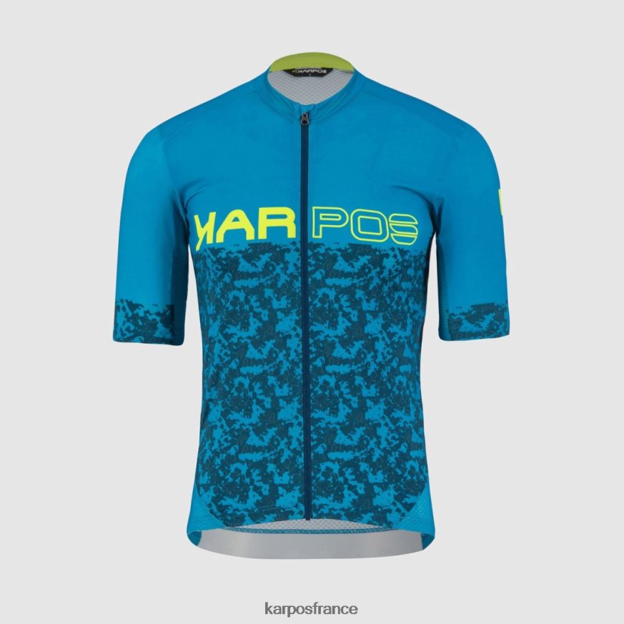 Hommes Karpos lavement b/refl.pond/jaune fluo maillot de saut 28PL68302