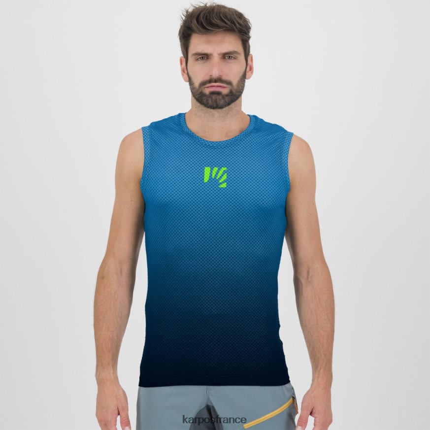 Hommes Karpos noir/indigo b. verve maille sans manches 28PL68387