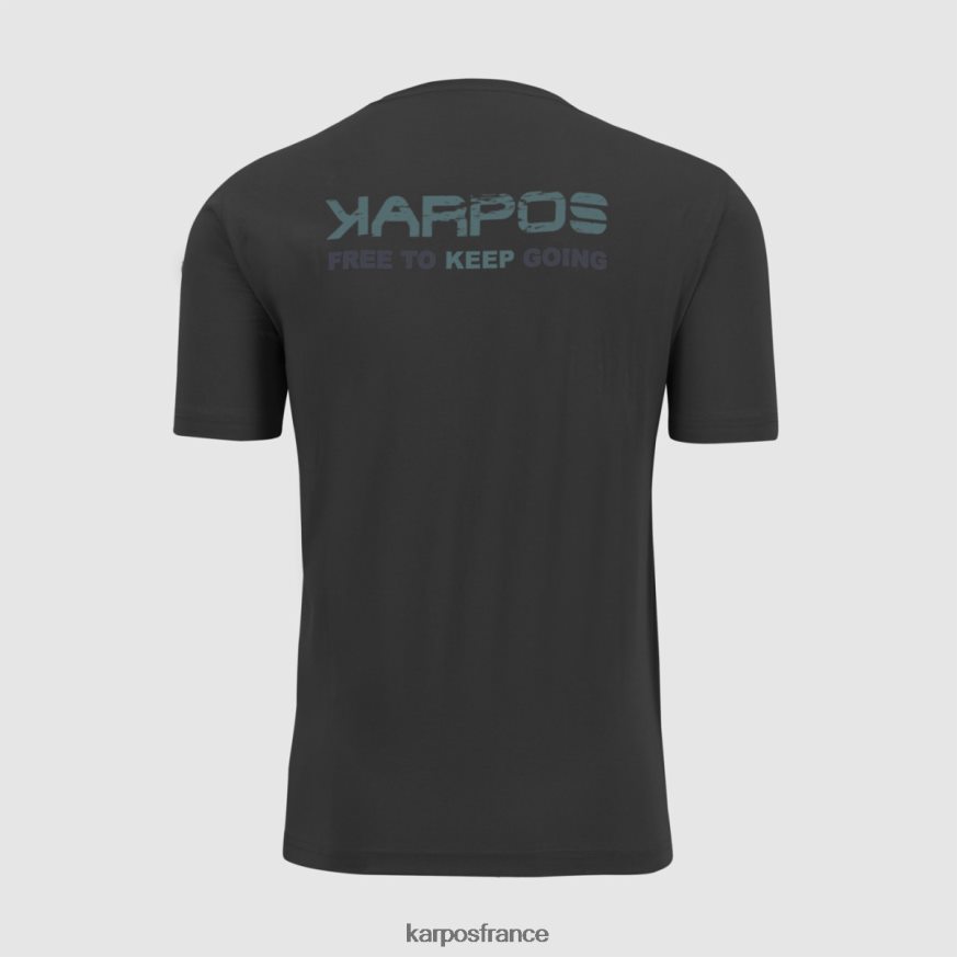 Hommes Karpos noir t-shirt astro alpino 28PL68417