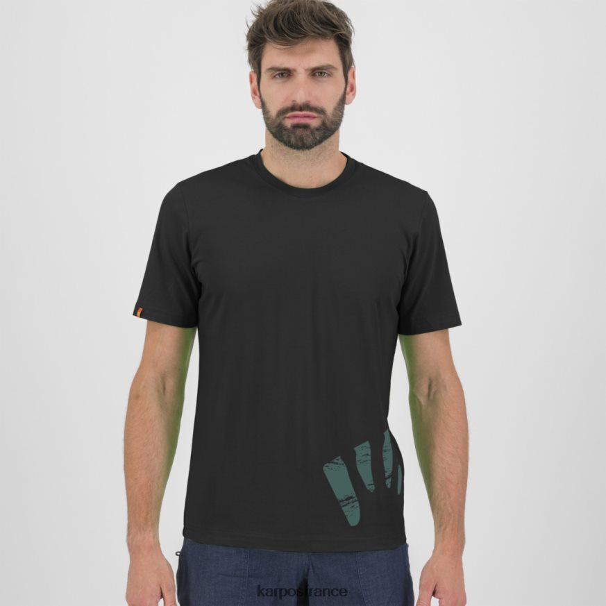 Hommes Karpos noir t-shirt astro alpino 28PL68417