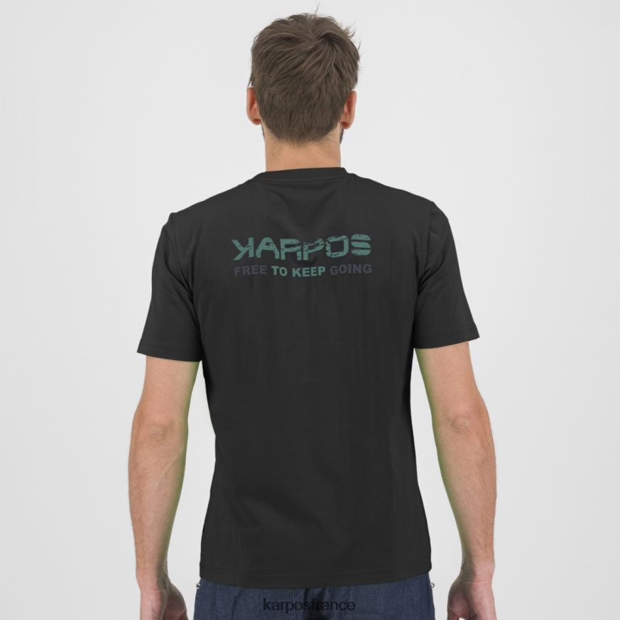 Hommes Karpos noir t-shirt astro alpino 28PL68417