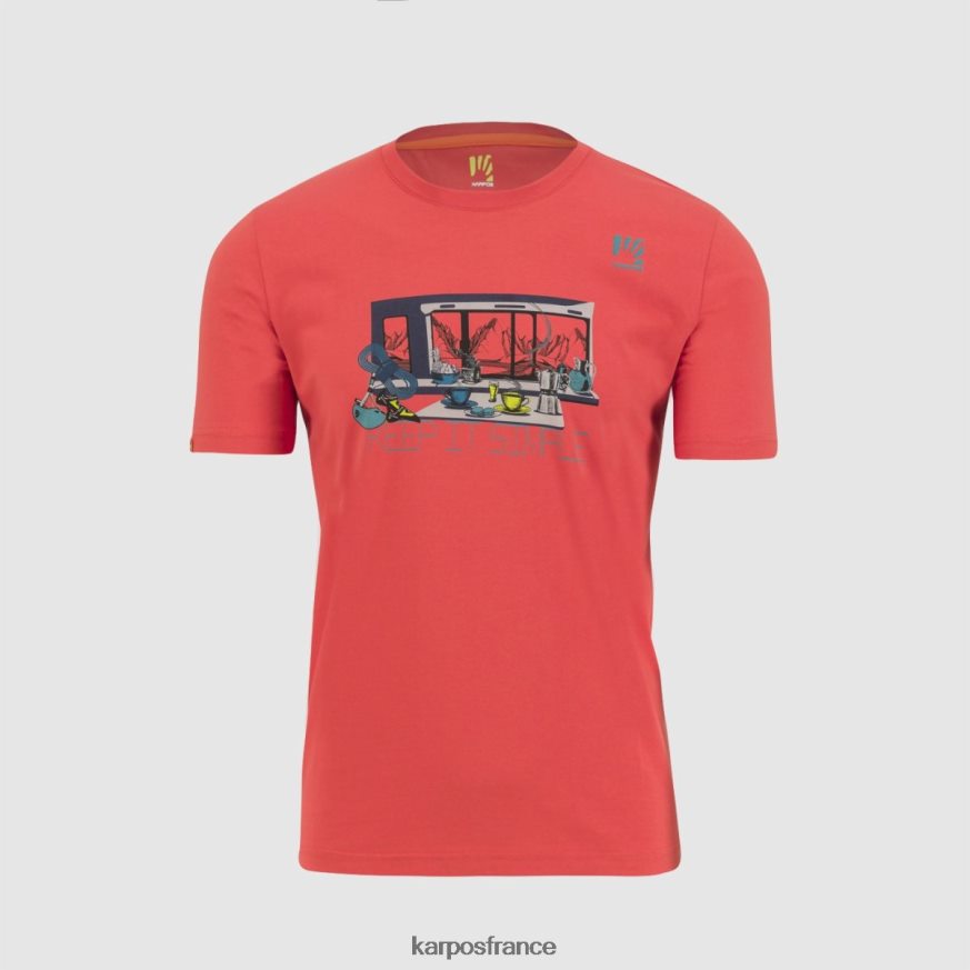 Hommes Karpos paprika t-shirt anémone 28PL68412