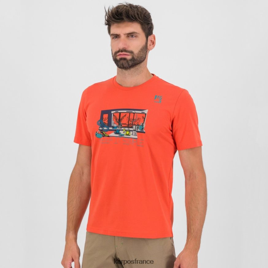 Hommes Karpos paprika t-shirt anémone 28PL68412