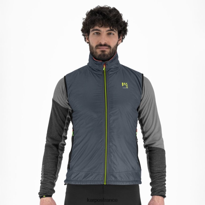 Hommes Karpos ardoise foncé/noir gilet de fédération 28PL68124