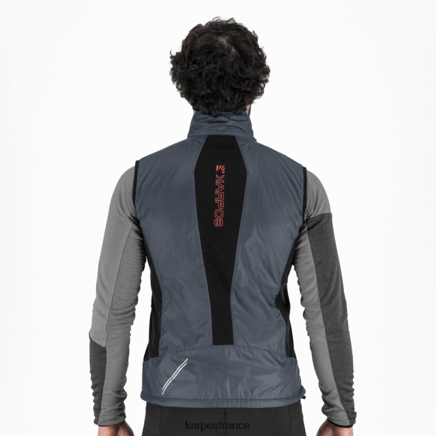 Hommes Karpos ardoise foncé/noir gilet de fédération 28PL68124