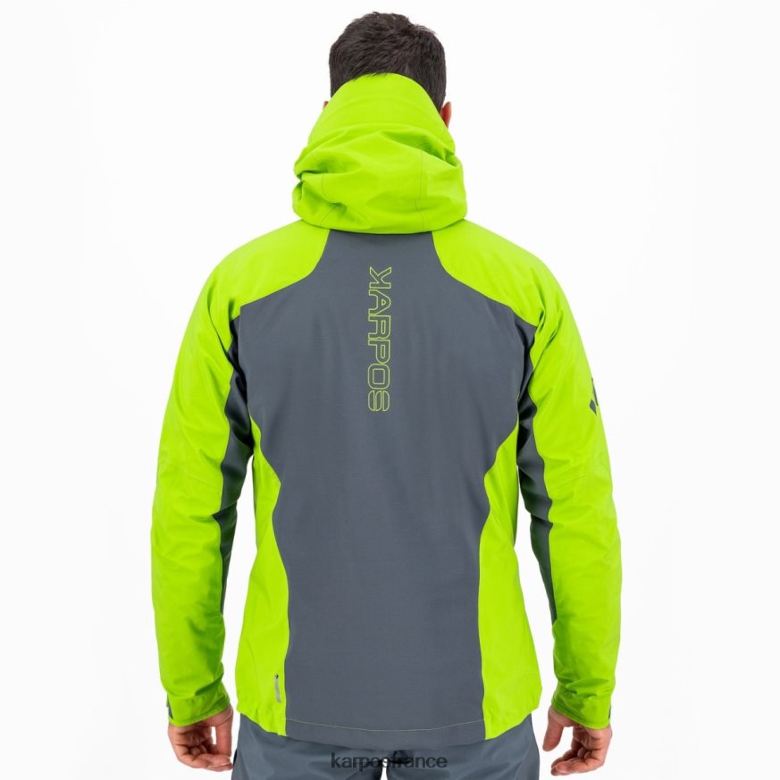 Hommes Karpos ardoise foncé/vert citron veste marmolada 28PL6844