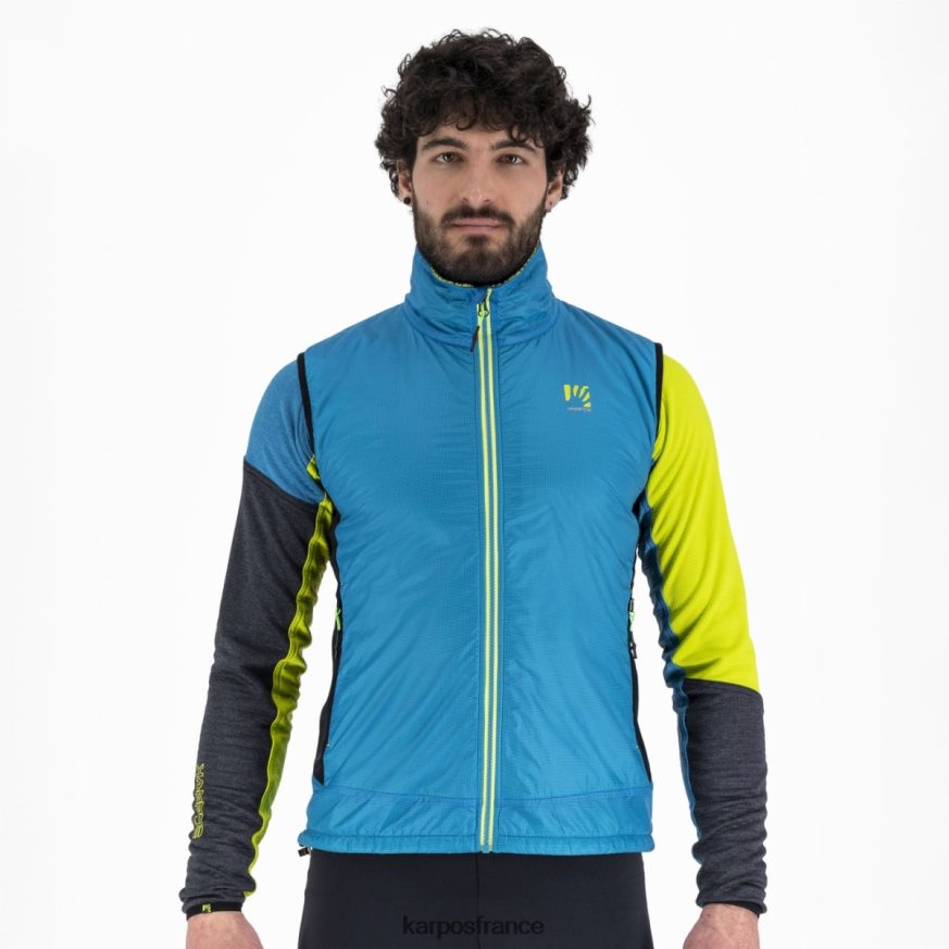 Hommes Karpos bijou bleu/noir gilet de fédération 28PL68125