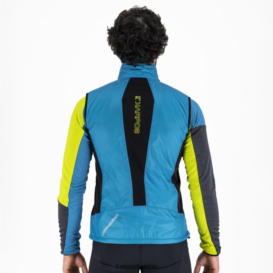 Hommes Karpos bijou bleu/noir gilet de fédération 28PL68125