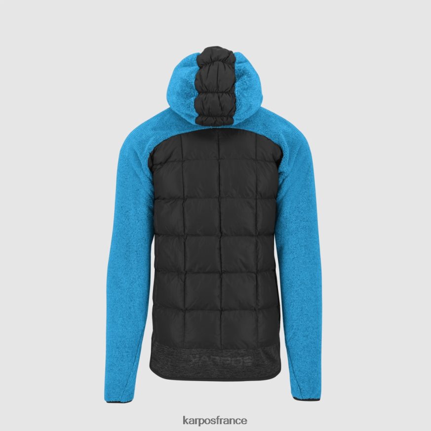 Hommes Karpos bijou noir/bleu veste marmarole 28PL68116