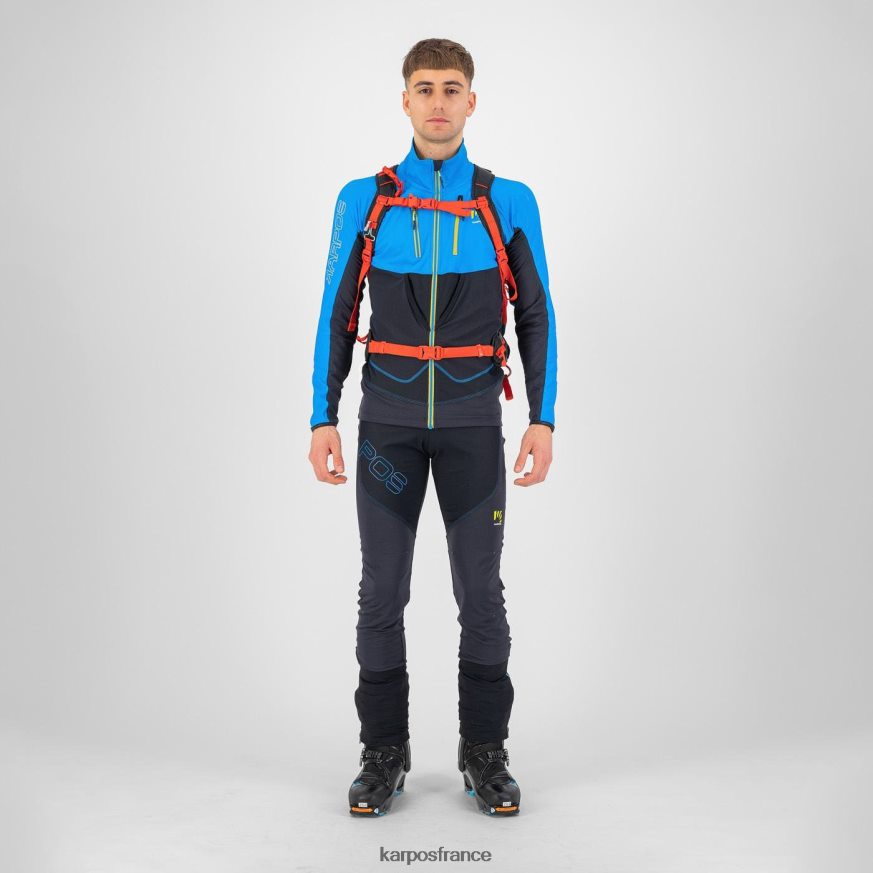 Hommes Karpos bleu diva/noir veste alagna légère 28PL68130