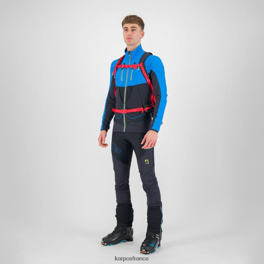 Hommes Karpos bleu diva/noir veste alagna légère 28PL68130