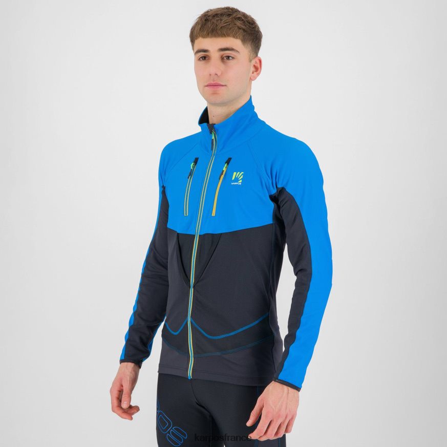 Hommes Karpos bleu diva/noir veste alagna légère 28PL68130