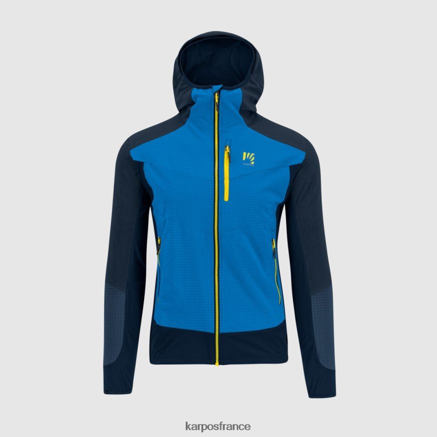 Hommes Karpos bruant indigo/espace extra-atmosphérique veste en cuir 28PL68111