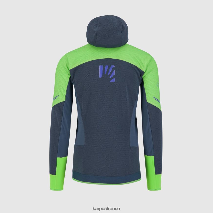 Hommes Karpos flash vert/minuit veste alagna plus evo 28PL6889