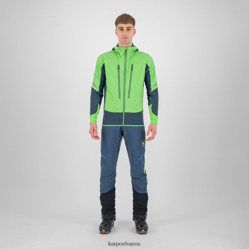 Hommes Karpos flash vert/minuit veste alagna plus evo 28PL6889