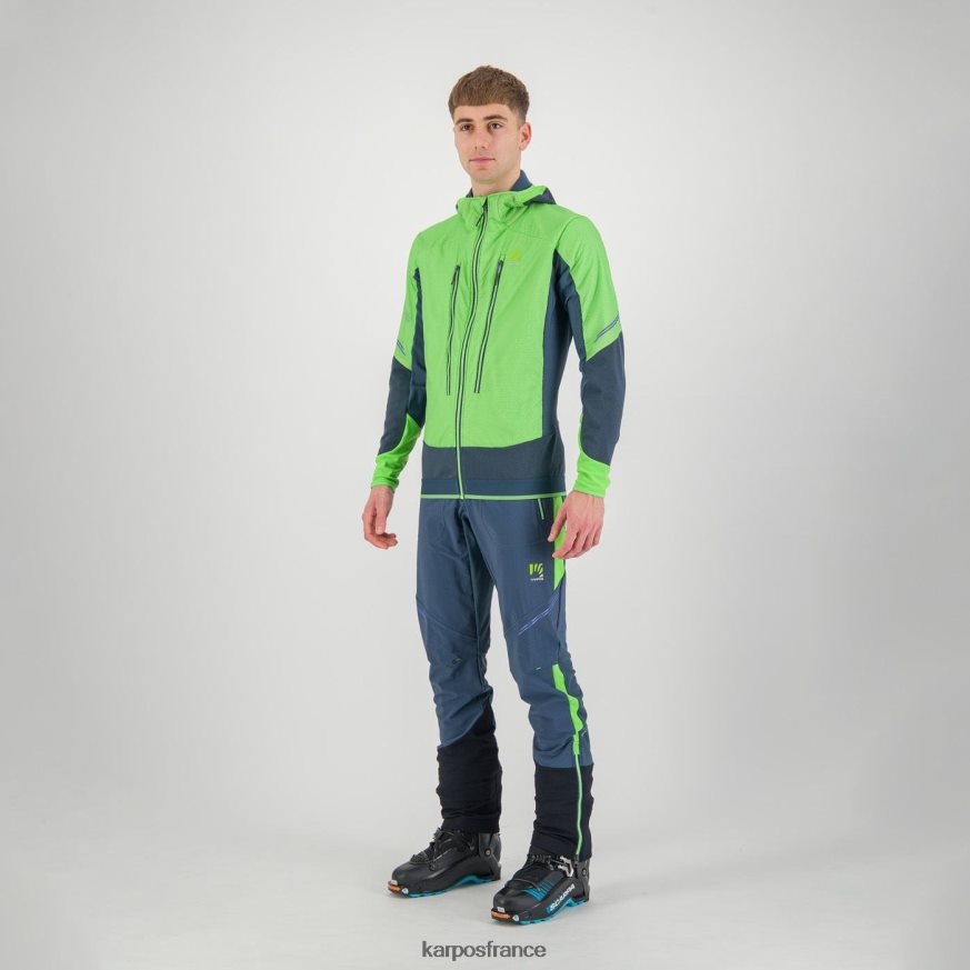 Hommes Karpos flash vert/minuit veste alagna plus evo 28PL6889