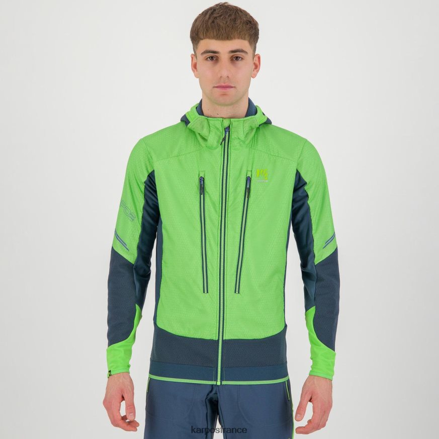 Hommes Karpos flash vert/minuit veste alagna plus evo 28PL6889