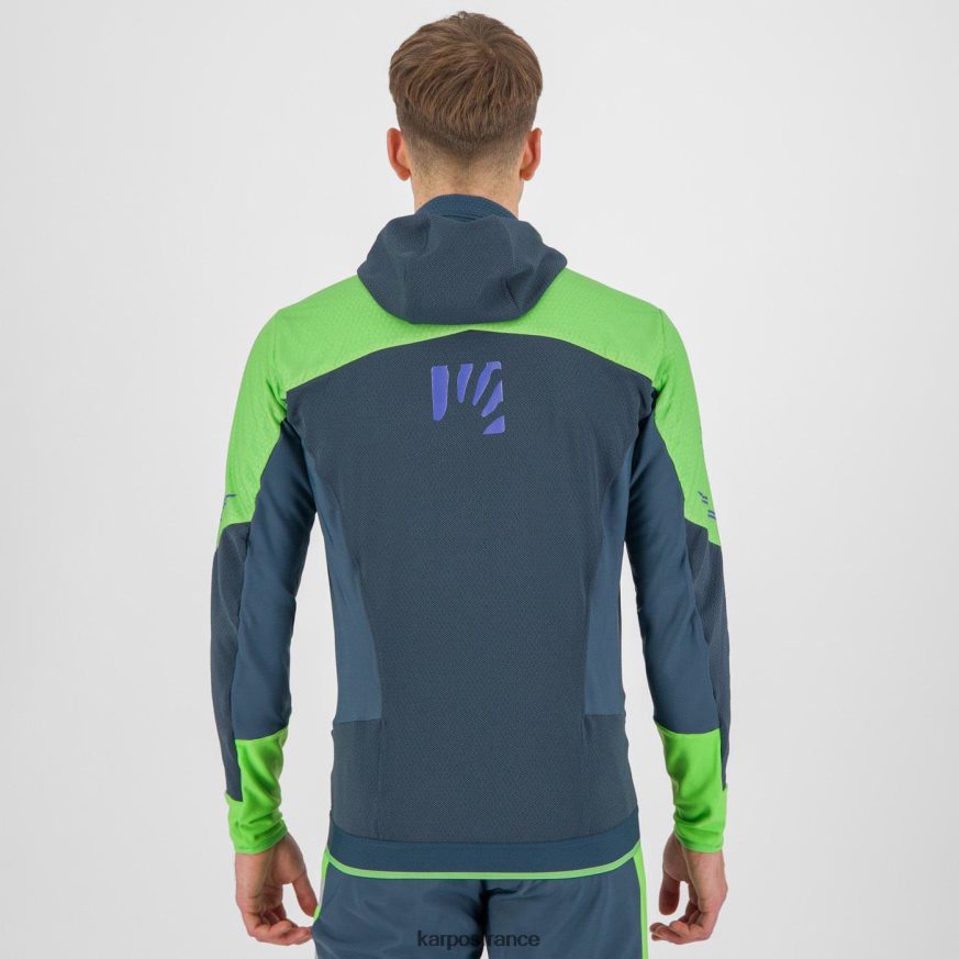 Hommes Karpos flash vert/minuit veste alagna plus evo 28PL6889