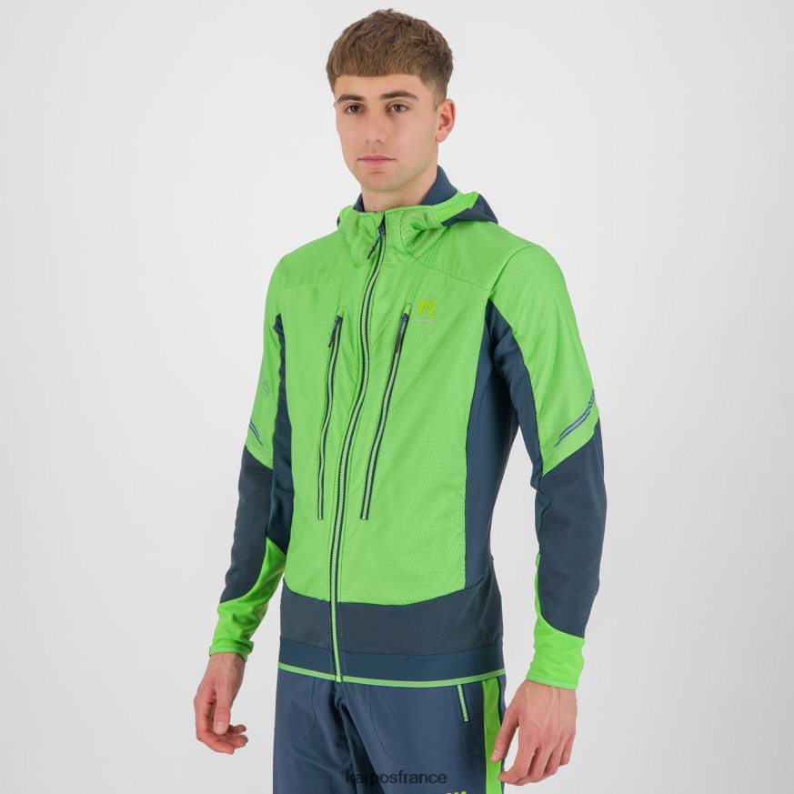 Hommes Karpos flash vert/minuit veste alagna plus evo 28PL6889