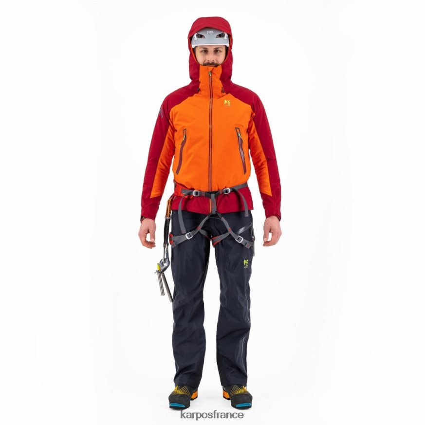 Hommes Karpos grenadine/rouge vélo veste tempête evo 28PL6824