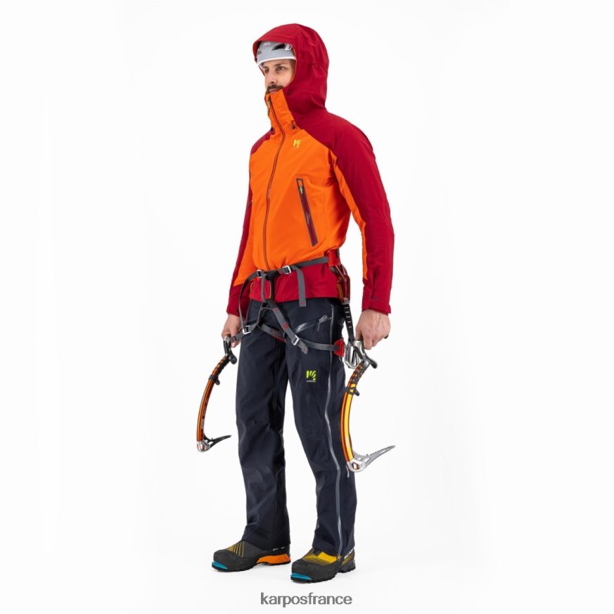 Hommes Karpos grenadine/rouge vélo veste tempête evo 28PL6824