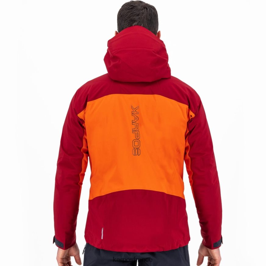 Hommes Karpos grenadine/rouge vélo veste tempête evo 28PL6824