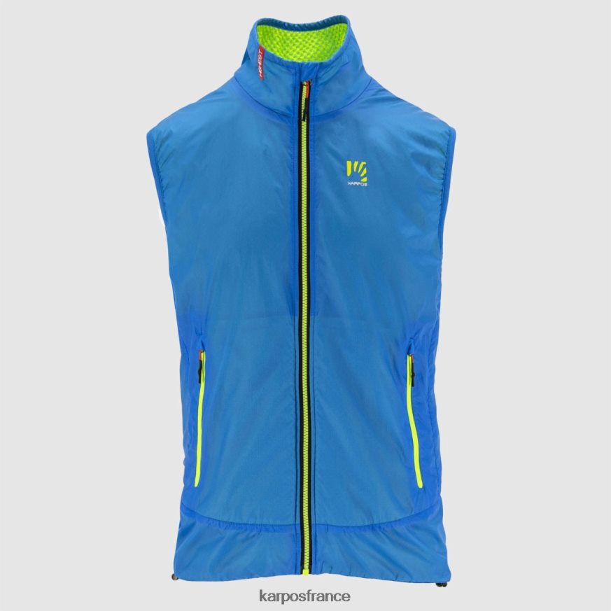 Hommes Karpos indigo b/vert jasmin gilet hybride k-performance 28PL68129