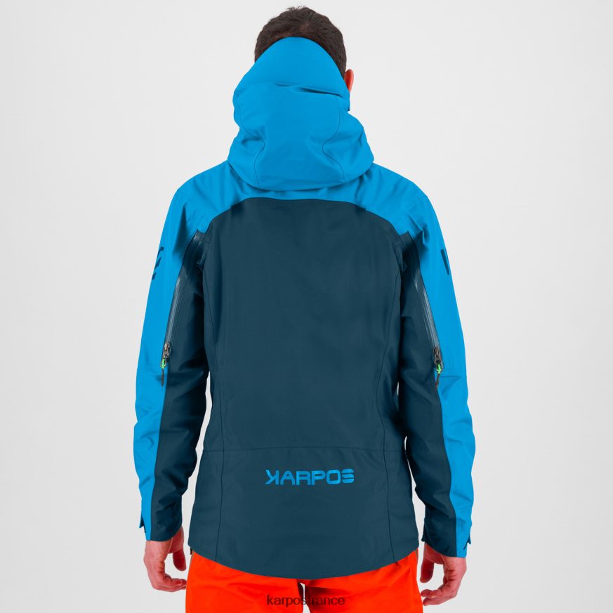 Hommes Karpos minuit/bleu diva veste mi-longue 28PL687