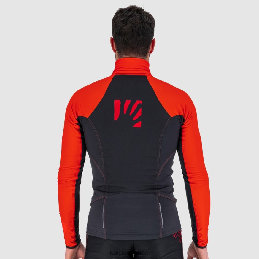 Hommes Karpos noir/grenadine veste alagna légère 28PL68132