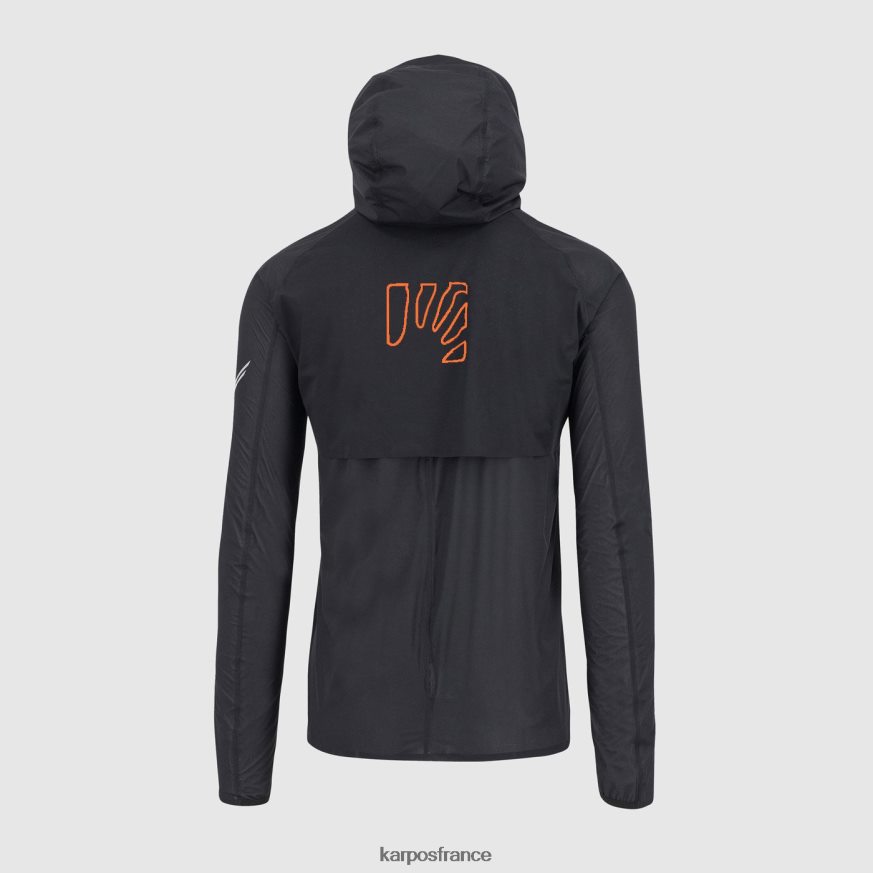 Hommes Karpos noir/indigo b. veste de pluie lavaredo 28PL6864