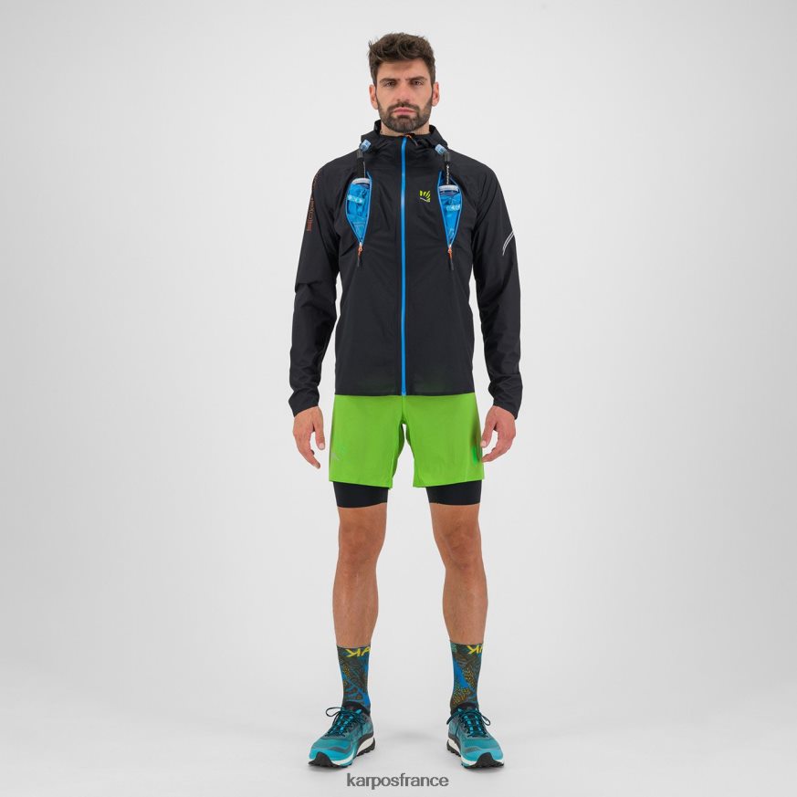 Hommes Karpos noir/indigo b. veste de pluie lavaredo 28PL6864
