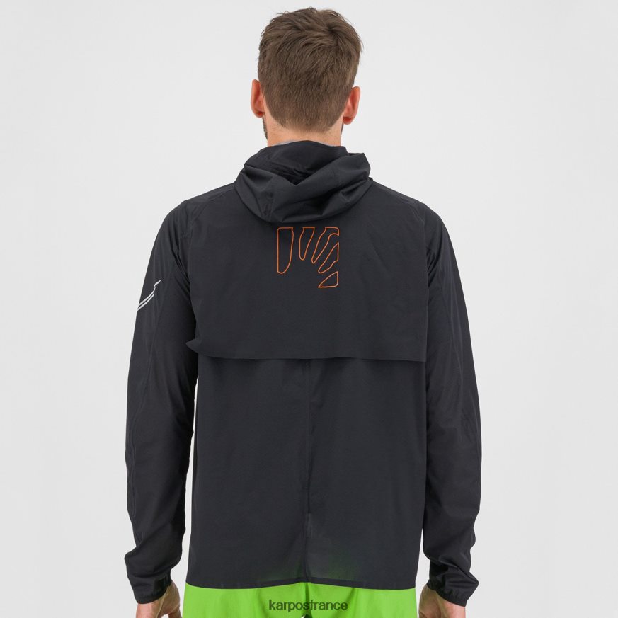 Hommes Karpos noir/indigo b. veste de pluie lavaredo 28PL6864