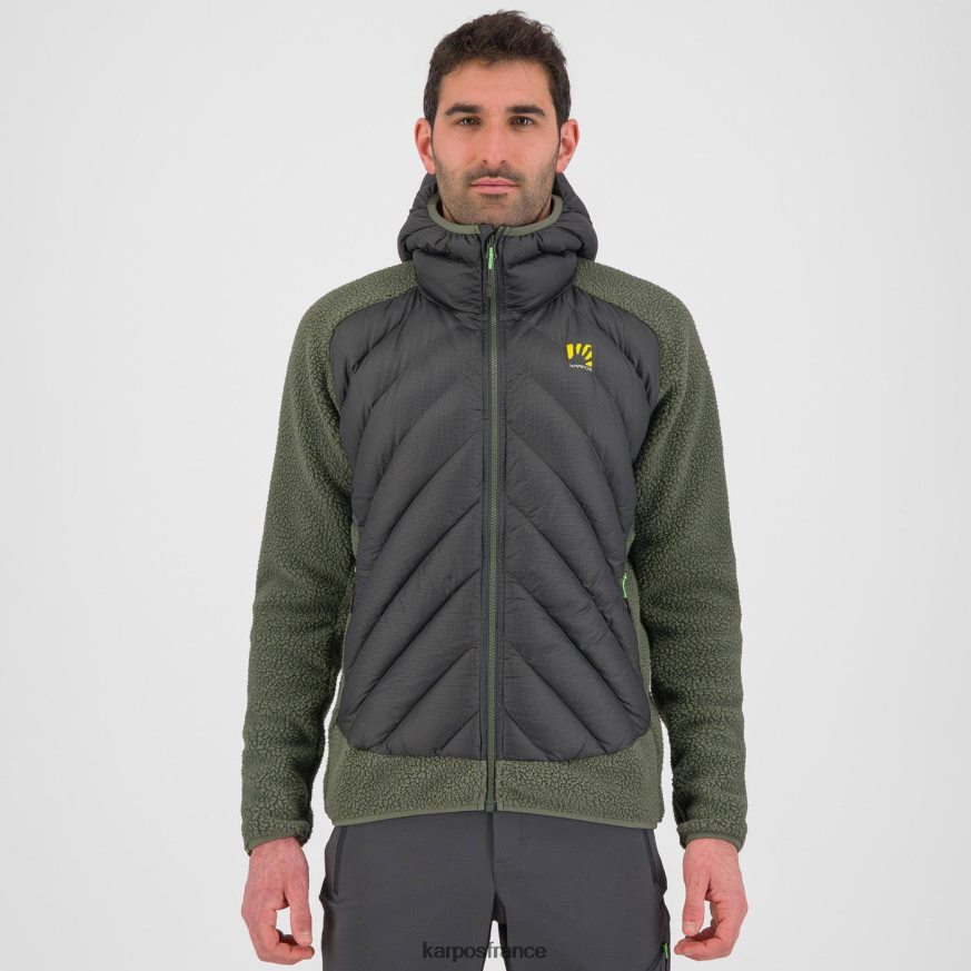 Hommes Karpos sable noir/thym veste technique marmarole 28PL6854