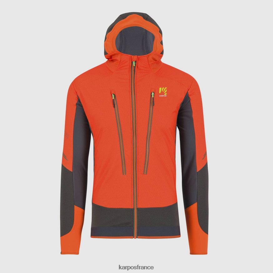Hommes Karpos sable orange/noir épicé veste alagna plus evo 28PL6891