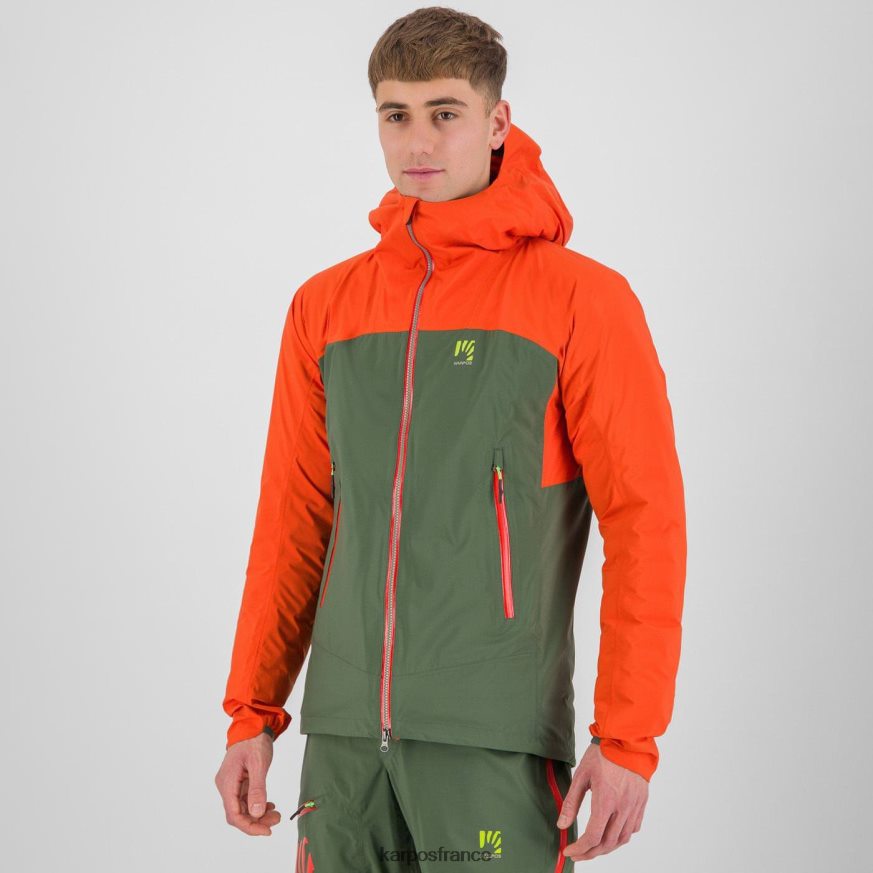 Hommes Karpos thym/orange épicé veste coquille valsesia 28PL689