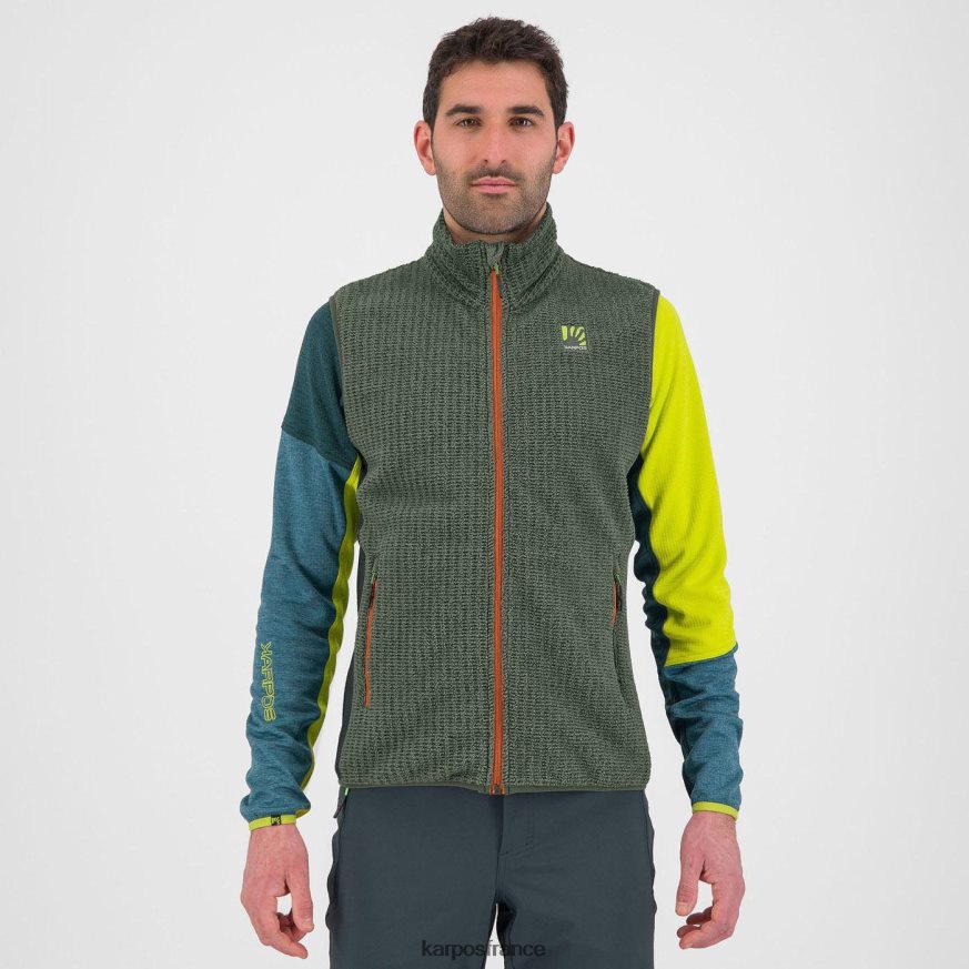 Hommes Karpos thym/sable noir gilet rockchetta 28PL68164