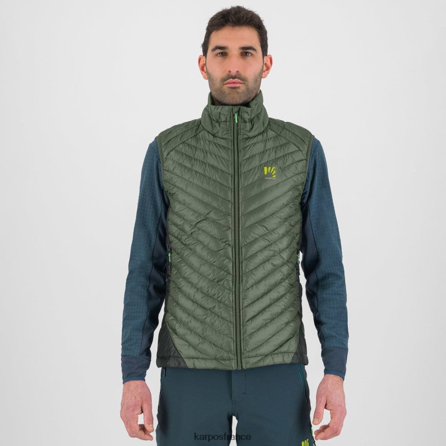 Hommes Karpos thym/sable noir gilet sas plat 28PL68149