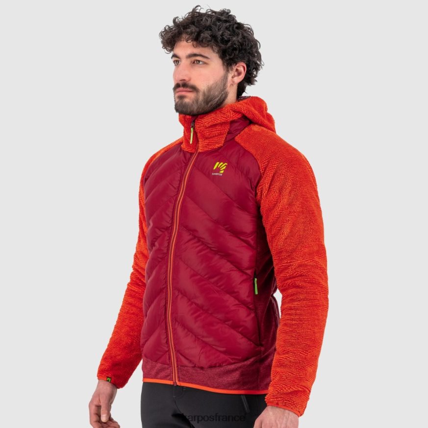 Hommes Karpos vélo rouge/grenadine veste marmarole 28PL68115