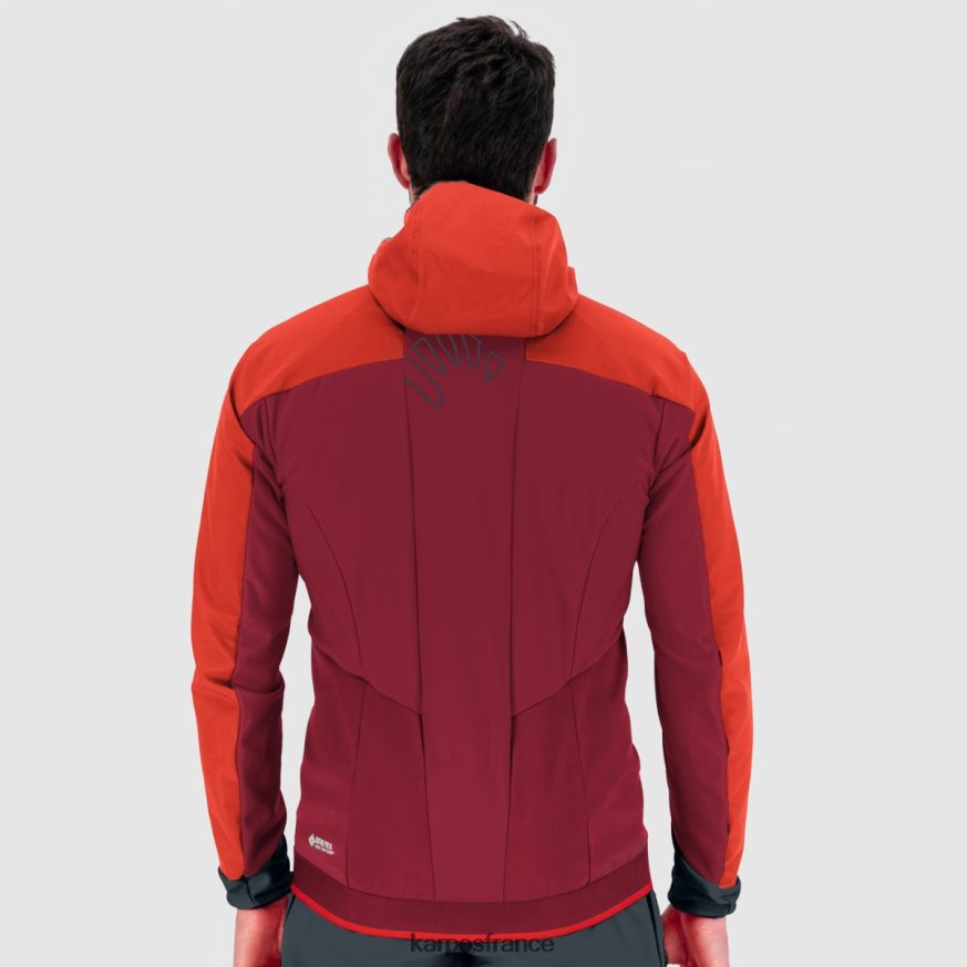 Hommes Karpos vélo rouge/grenadine veste piz palu' evo 28PL6849