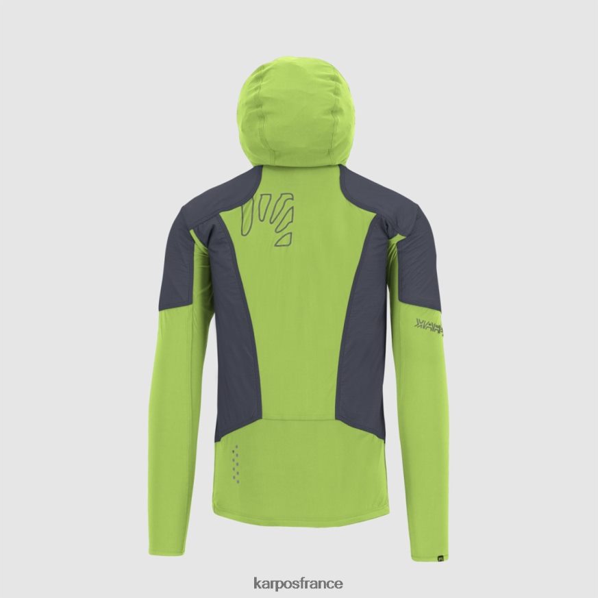 Hommes Karpos vert jasmin/bleu ombre veste lavaredo 28PL68105