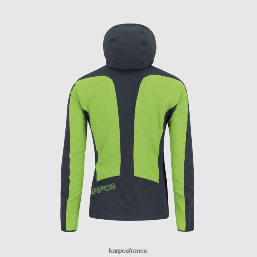 Hommes Karpos vert jasmin/bleu ombre veste parete 28PL68154