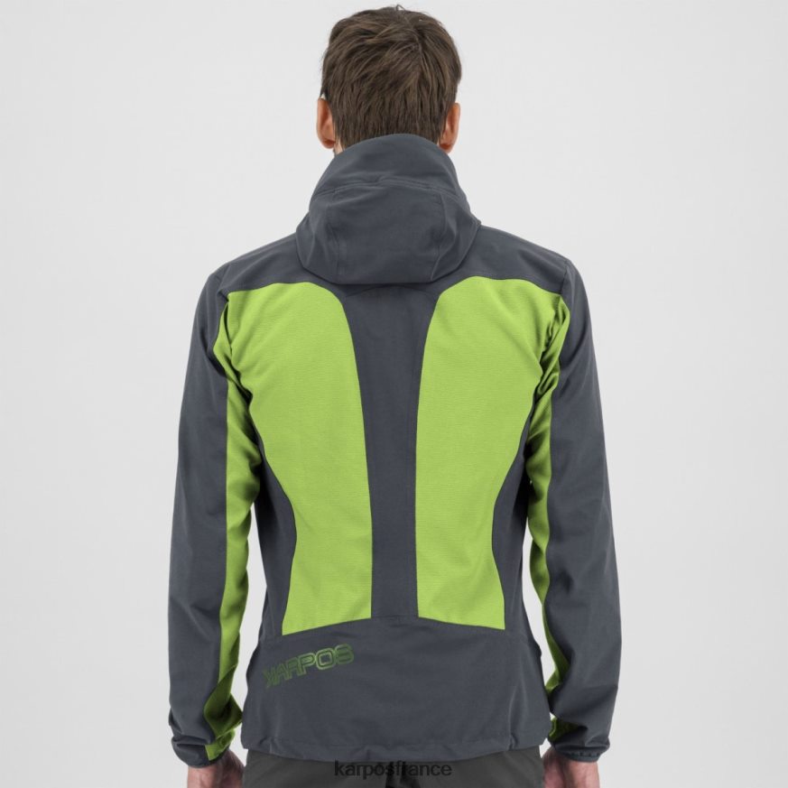 Hommes Karpos vert jasmin/bleu ombre veste parete 28PL68154