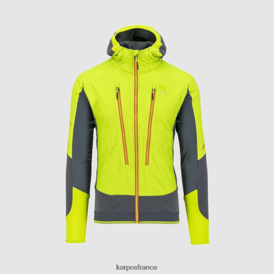 Hommes Karpos vert lime/ardoise foncée veste alagna plus evo 28PL6887