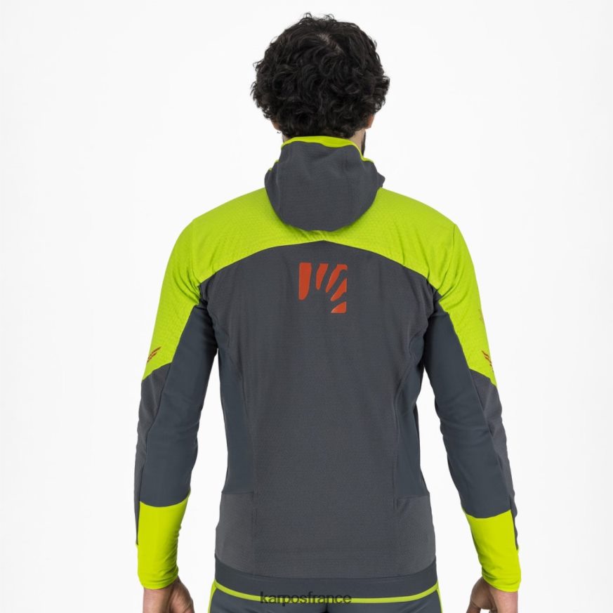 Hommes Karpos vert lime/ardoise foncée veste alagna plus evo 28PL6887